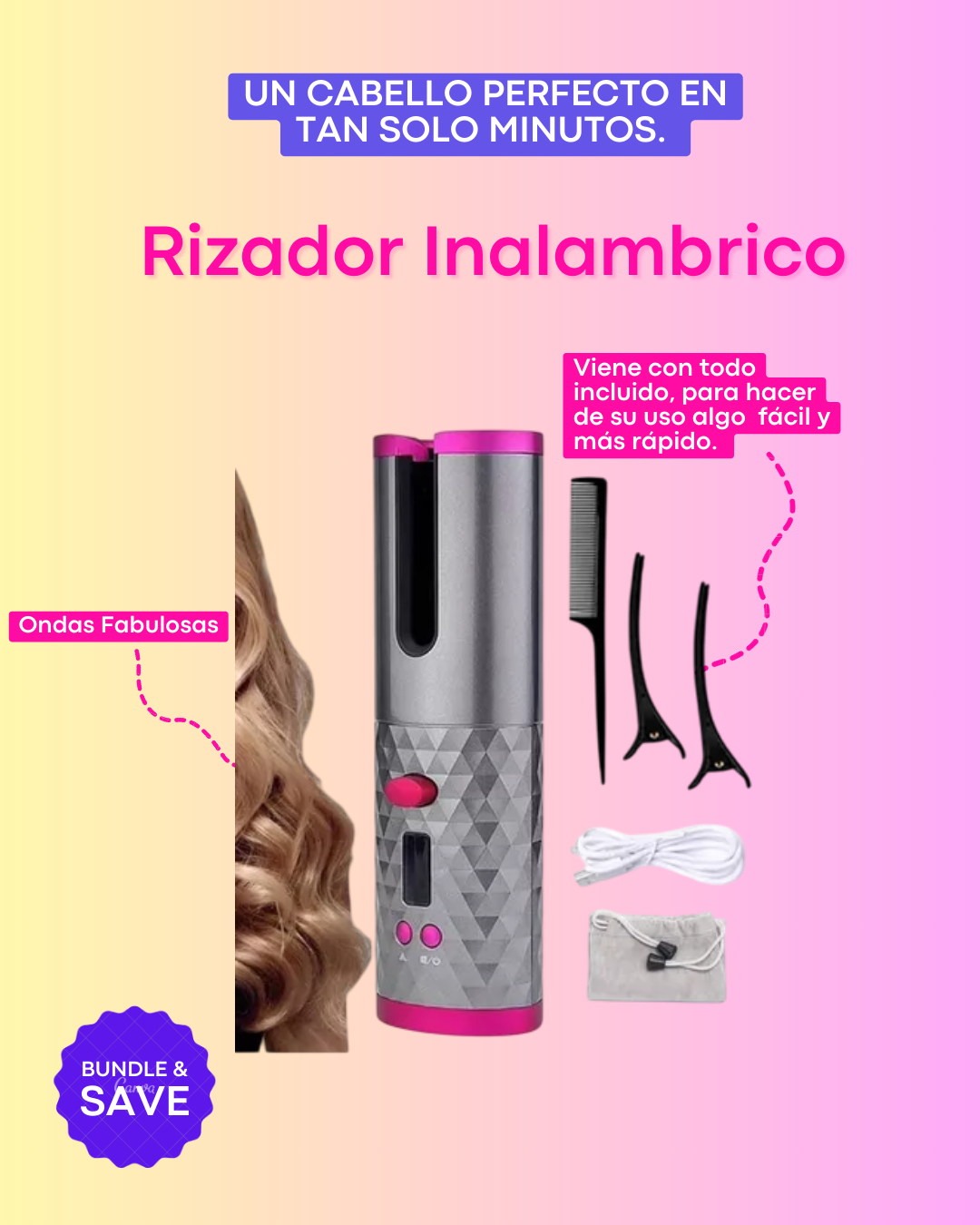 Rizador eléctrico inalámbrico